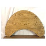 45x21" PRIMATIVE wormy Chestnut boomerang table