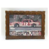 JUNIOR JOHNSON # 12 Budweiser, framed