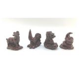 CHINESE ZODIAC ANIMALS SIMULATED CINNABAR