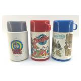 3 VINTAGE ALADDIN THERMOS's DISNEY, WARNER
