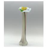 ART GLASS, LILY BLOSSOM VASE