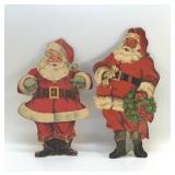VTG SANTA CUTOUTS 14'