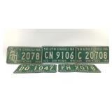 5 1970 SOUTH CAROLINA LICENSE PLATE PLATES