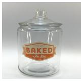 FIRE KING 2005 GLASS JAR WITH LID
