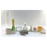ASSORTED GLASWARE, EAGLE, FIRE KING