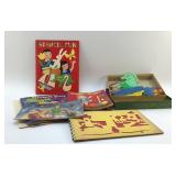 VTG KIDS BOOKS AND STENCILS
