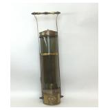 VTG BRASS MINERS SAFETY DAVY LANTERN WALL LAMP