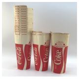 1970S ENJOY COKE VINTAGE PAPER CUPS