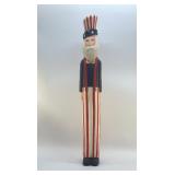 JAMES HADDON UNCLE SAM WOOD CARVING