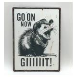 GO ON NOW GIIIIIIT! Metal sign