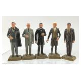 5 PRESIDENT FIGURINES