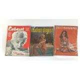 1950S MAGAZINES NUDIST DIGEST, CABARET