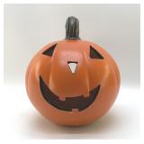 BIG JACK  O  LANTERN ORANGE CERAMIC 11"