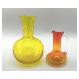 PILGRIM GLASS VASES 6"