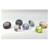 CUT GLASS CRYSTAL DIAMONDS, HEART