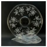FOSTORIA, WILLOWMERE, GLASS TRAY, BONBON DISH
