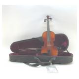 KRUTZ 1/8 STUDENT VIOLIN WITH CASE, BOW