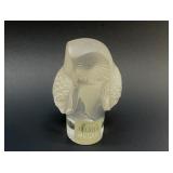 LALIQUE "SHIVERS" CRYSTAL OWL FIGURINE