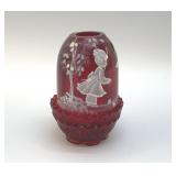 C.2000 FENTON FAIRY LAMP MARY GREGORY