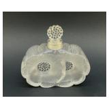 1935 LALIQUE DUEX FLEURS PERFUME BOTTLE