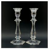 10" CRYSTAL CANDLESTICKS