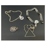 STERLING 925 BRACELETS AND PENDANTS 11.8g