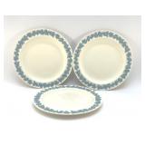 3 VTG  Wedgwood  Queensway dinner plates