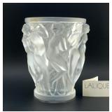 LALIQUE FRANCE BACCHANTES VASE NUDE NYMPHS