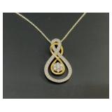 STERLING SILVER 925 INFINITY NECKLACE