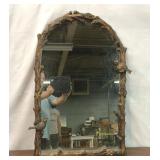UTTERMOST PAZA ARCHED BOTANICAL BIRD MIRROR