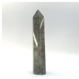 JADE QUARTZ CRYSTAL OBELISK 10 INCHES