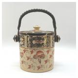 IMARI BISCUIT JAR WITH WOVEN HANDLE