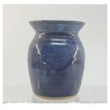 NC POTTERY VASE COBALT