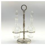 VTG OIL AND VINEGAR CRUETS 11"