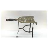 ANTIQUE FIREPLACE TRIVET 14"