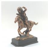 TREASURE OF NATURE, INDIAN ON HORSE STATUE
