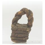 1800ï¿½s TOBACCO TWISTED BASKET HANDMADE 5"