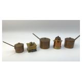 MINIATURE COPPER POT SET 1.5"