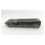 AFRICAN BLOODSTONE QUARTZ CRYSTAL TOWER 8"