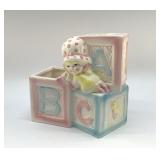 VINTAGE ABC NEW BABY PLANTER 6 INCHES