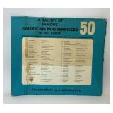 VTG SET OF 50 AMERICAN MASTERPIECES PRINTS