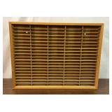 NAPA VALLEY WOOD 100 CASSETTE TAPE STORAGE BOX
