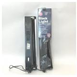 2 18" BLACK LIGHTS FIXTURES