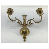 BRASS CANDLE WALL SCONCE 12 INCHES