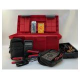 TOOLBOX WITH ASSORTED METERS, TOOLS