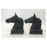 1954 VA METALCRAFTERS CAST IRON STALLION BOOKENDS
