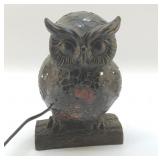 STAINED GLASS OWL LAMP