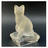 CRYSTAL Dï¿½ARQUES FRANCE FROSTED CAT
