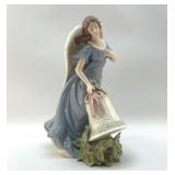 GRANGEUR NOEL ANGEL FIGURINE PORCELAIN 12"