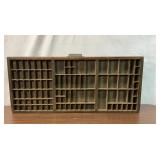 ANTIQUE PRINTERS STAMP DRAWER